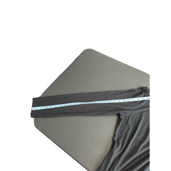 J. Jill Black Dress Collared Office Stretch Long Sleeve Faux Wrap Work Large - Picture 9 of 10